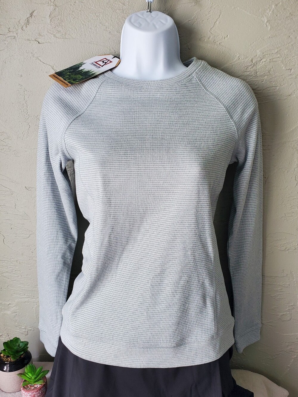 Avalanche Striped Thermal Long Sleeve With Pocket New With Tag
